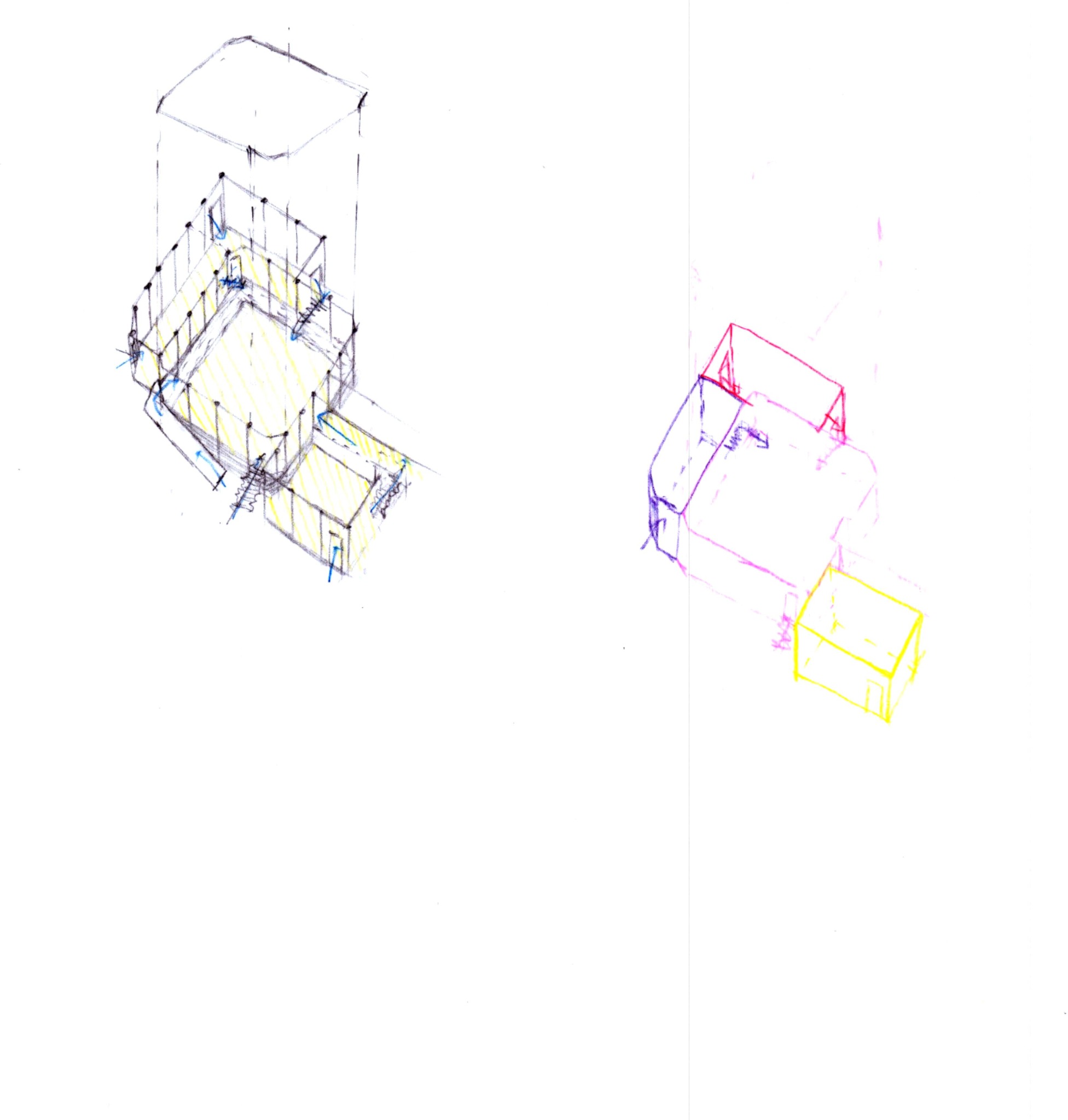 Tower intervention diagram studies